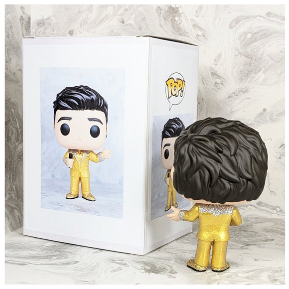 Custom Funko Pop of Brandon Flowers of The Killers, inn Gold Suit, with full box - Picture 2 of 2